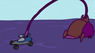 Purple Monster Eating Purple Monster GIF
