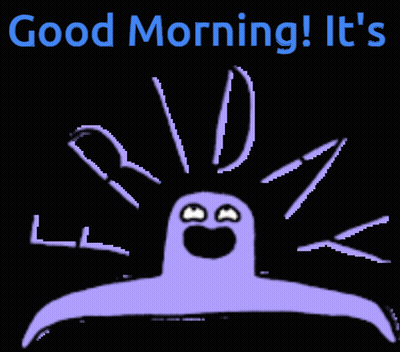 Purple Monster Good Morning It's GIF