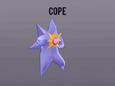 Purple Object Saying Cope GIF