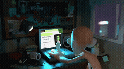 Purple Object With Purple Light GIF