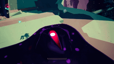 Purple Object With Red Light GIF