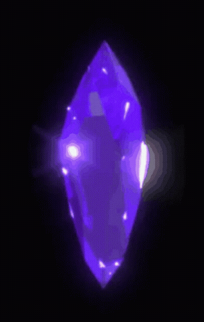 Purple Object With White Light In Dark GIF