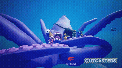 Purple Octopus Outcasters GIF