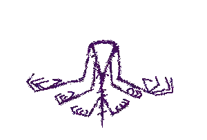 Purple Octopus Pixel Art Sticker