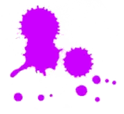 Purple Paint Splashes Sticker