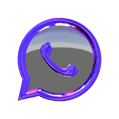 Purple Phone Circle Sticker