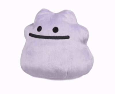 Purple Pillow Monster With Circles GIF