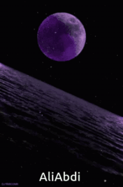 Purple Planet Poster Aliabdi GIF