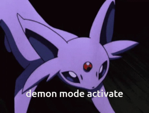 Purple Pokemon Demon Mode Activate GIF
