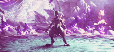 Purple Pokemon Standing On Hind Legs GIF
