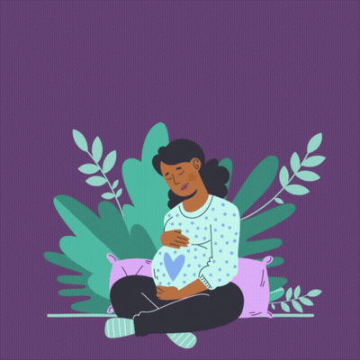 Purple Poster Protect Black Mothers In Childbirth GIF