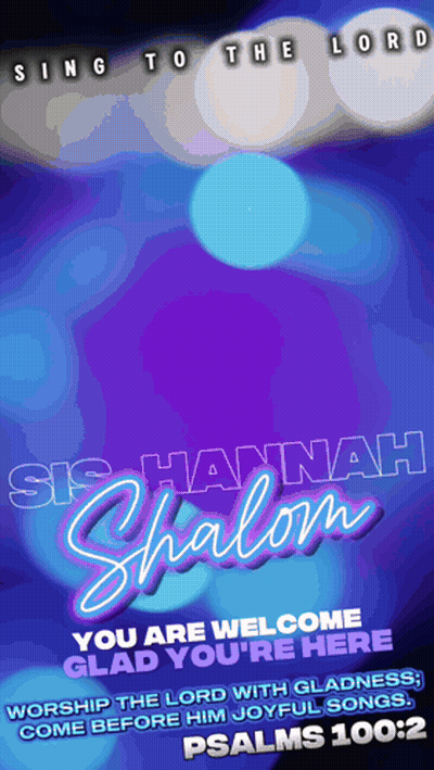 Purple Poster Sing To The Lord Sis Hannah Shalom GIF