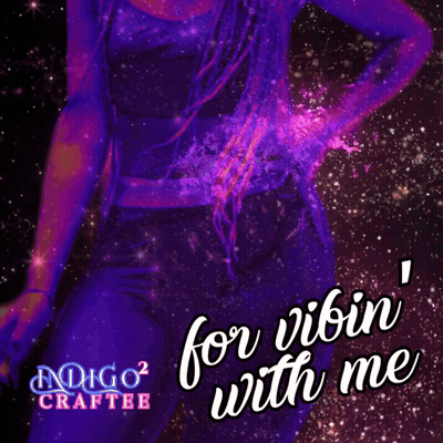 Purple Poster Thank You For Vibin With Me GIF