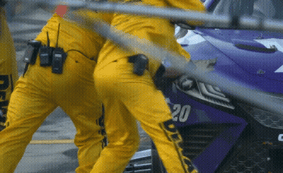 Purple Race Car Number 20 GIF