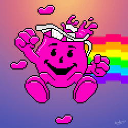 Purple Rainbow Kool Aid GIF