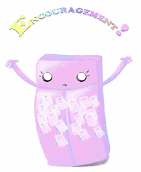 Purple Refrigerator Encouragement GIF