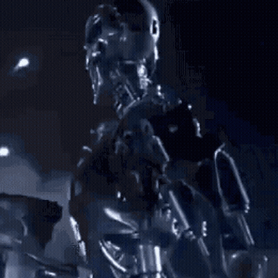 Purple Robot Saying Sir This Is Wendy's GIF