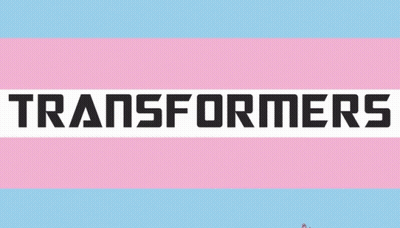 Purple Robot With Transformers Text GIF