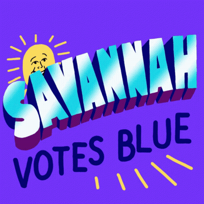 Purple Savannah Votes Blue GIF