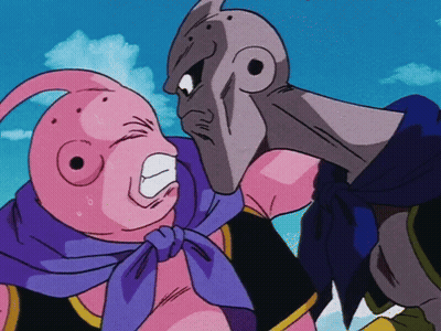 Purple Scarf Character Punched By Another GIF