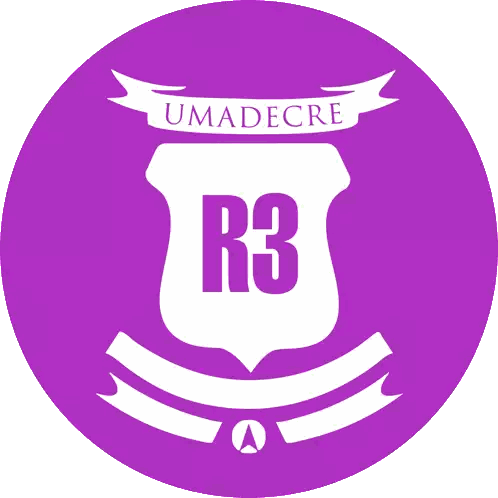 Purple Shield With Umadecre R3 Sticker