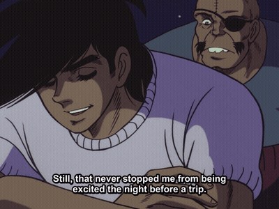 Purple Shirt Says Never Stopped Me Excited Night Before Trip GIF