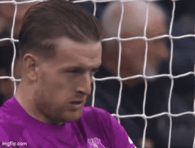 Purple Shirt Soccer Player Looking At Net GIF