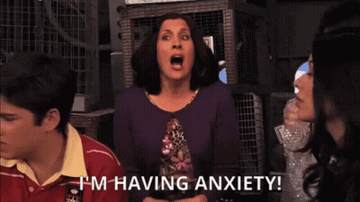 Purple Shirt Woman I'm Having Anxiety GIF
