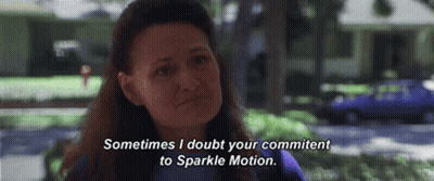 Purple Shirt Woman Sometimes I Doubt Your Committ To Sparkle Motion GIF
