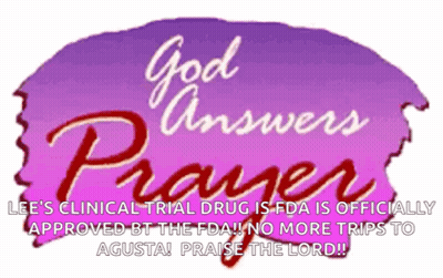 Purple Sign Says God Answers Prayer GIF