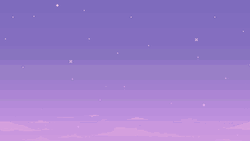 Purple Sky With Shining Stars