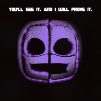 Purple Smiley You'll See It And I Will Prove It