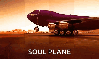 Purple Soul Plane Taking Off GIF
