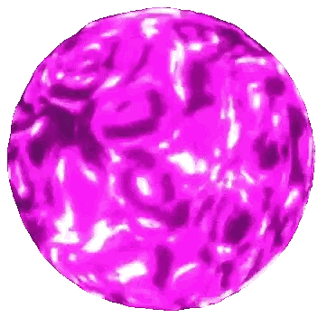 Purple Sphere With Pattern Sticker