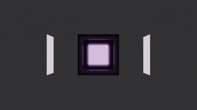 Purple Square Surrounded By White Lines GIF