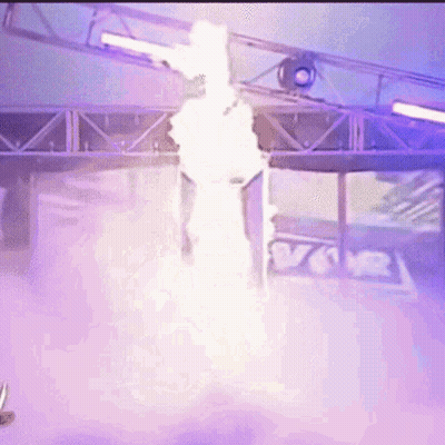Purple Stage With VCR Sign GIF