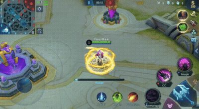 Purple Statue In Video Game GIF