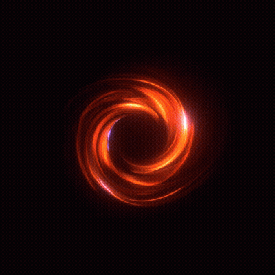 Purple Swirl Of Light In Dark GIF