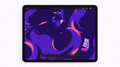 Purple Tablet With Buttons GIF