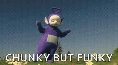 Purple Teletubbies Dancing Chunky But Funky GIF