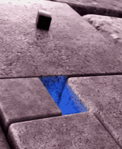 Purple Tile With Blue Stripe GIF