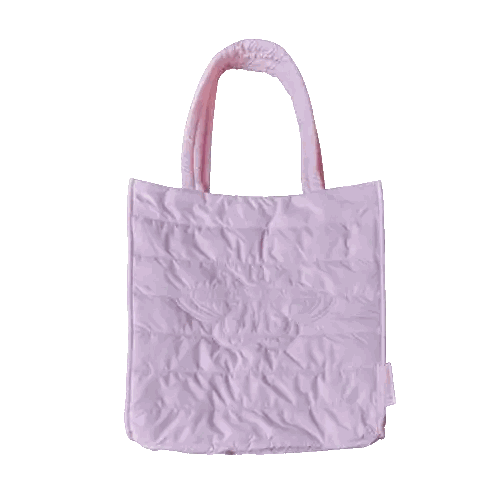 Purple Tote Bag With Butterfly Sticker