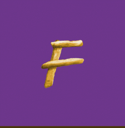Purple Tote Bag With Fries
