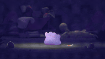 Purple Unicorn Flying In Cave GIF