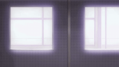 Purple Wall With Two Windows And Purple Light GIF