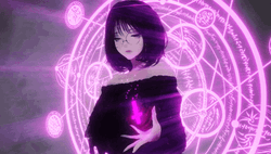 Purple Witch Craft Anime GIF