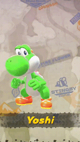 Purple Yoshi Aristocrat With Top Hat and Glasses