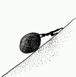 Push It Man Pushing Stone Animation GIF