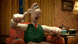 Push The Button Wallace  Animations  GIF