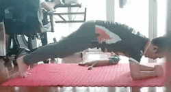 Push Up Butt Fun Workout GIF